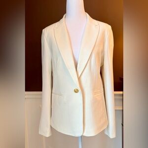 Philosophy Women’s Pointe Blazer White Chocolate Size Medium NWT MSRP $98.00
